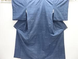 アンティーク　絣柄織出し手織り紬着物